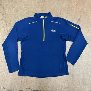 The North Face Blue Quarter-Zip Fleece Sweatshirt